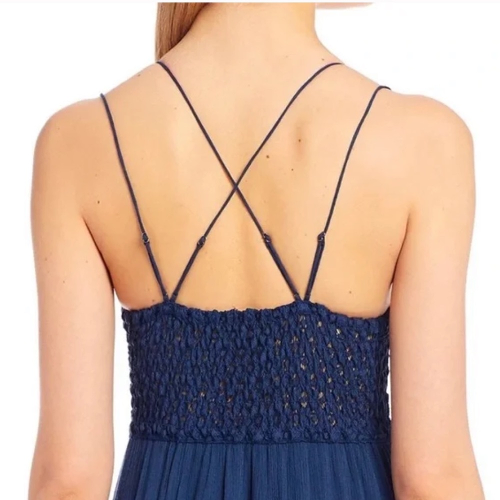 Moving sale🎈NWT Free People One Adella Maxi Slip in Midnight Navy, Size Small. - Picture 4 of 8